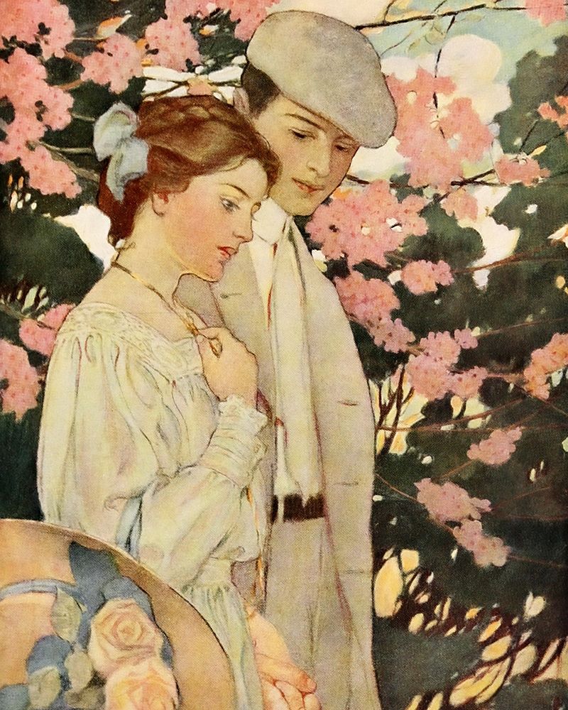 The Seven Ages of Childhood 1909 - Lovers art print by Jessie Willcox Smith for $57.95 CAD