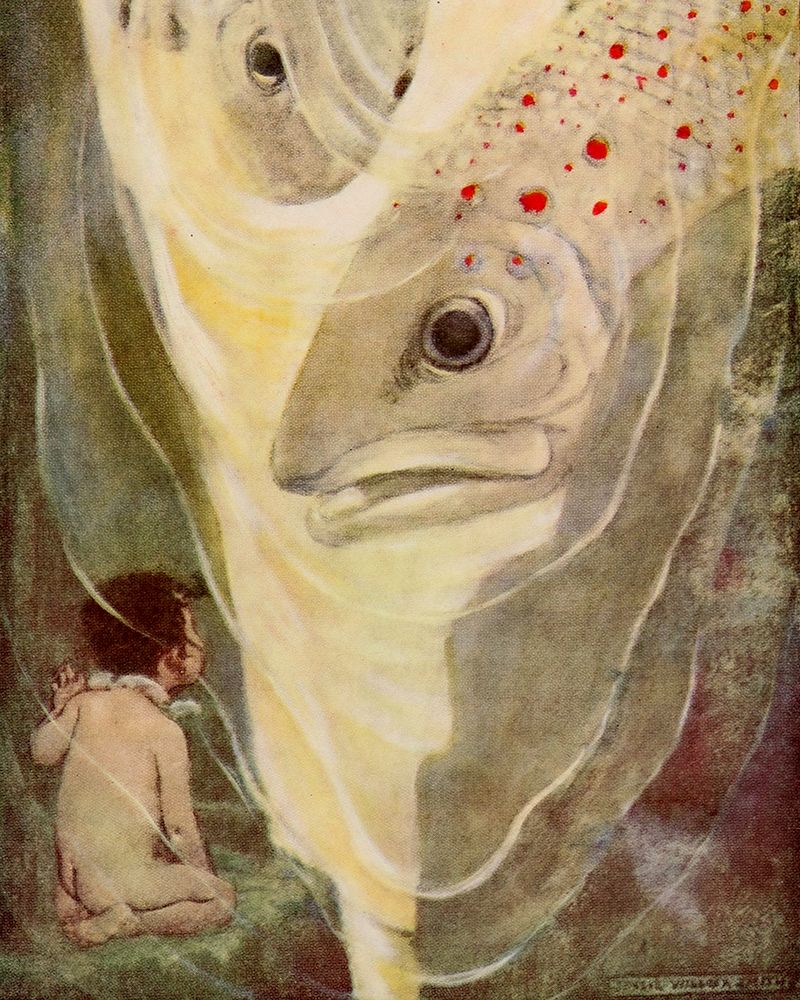 The Water Babies 1916 - Dont Hurt Me art print by Jessie Willcox Smith for $57.95 CAD