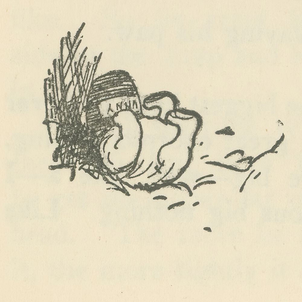 Winnie-the-Pooh 1926 - Bumping his Head art print by Ernest H Shepard for $57.95 CAD
