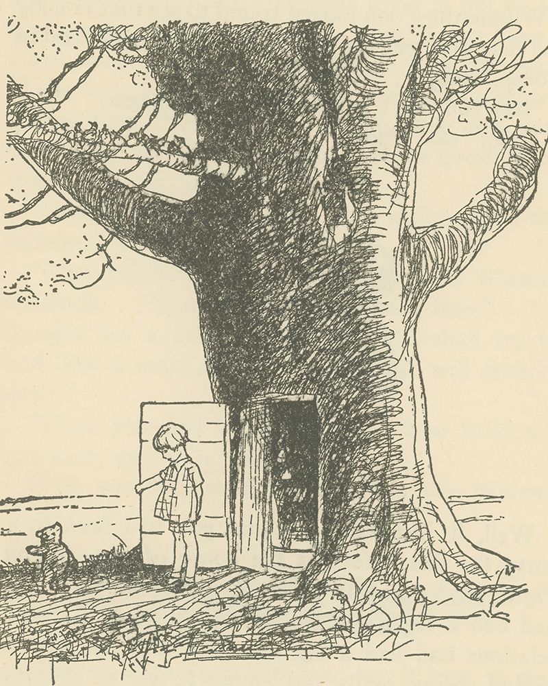 Winnie-the-Pooh 1926 - Do You Have a Balloon art print by Ernest H Shepard for $57.95 CAD