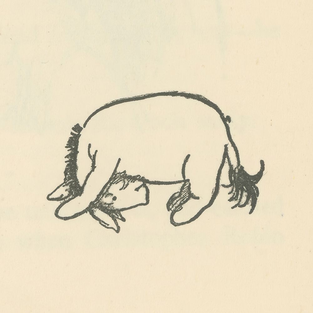 Winnie-the-Pooh 1926 - Eeyore Frisked About Happily II art print by Ernest H Shepard for $57.95 CAD