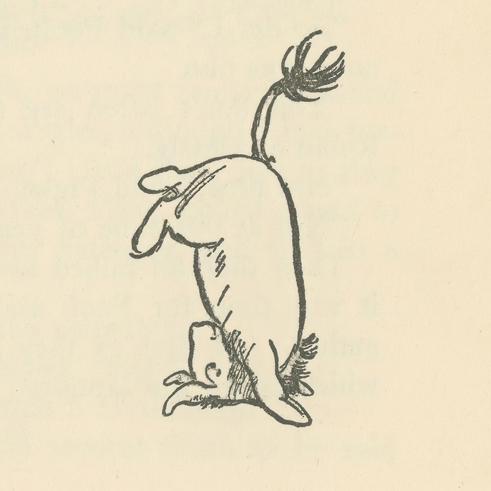 Winnie-the-Pooh 1926 - Eeyore Frisked About Happily IV art print by Ernest H Shepard for $57.95 CAD