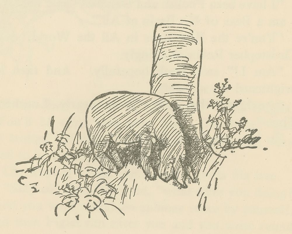 Winnie-the-Pooh 1926 - Eeyore Loses a Tail art print by Ernest H Shepard for $57.95 CAD