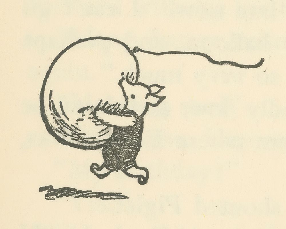 Winnie-the-Pooh 1926 - Eeyores Balloon art print by Ernest H Shepard for $57.95 CAD