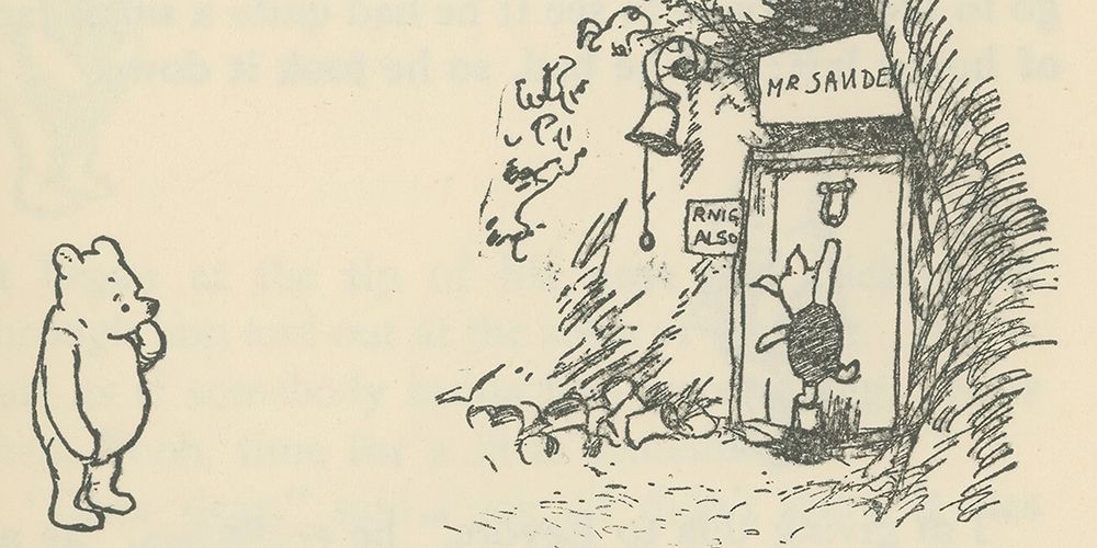 Winnie-the-Pooh 1926 - Hallo Piglet art print by Ernest H Shepard for $57.95 CAD