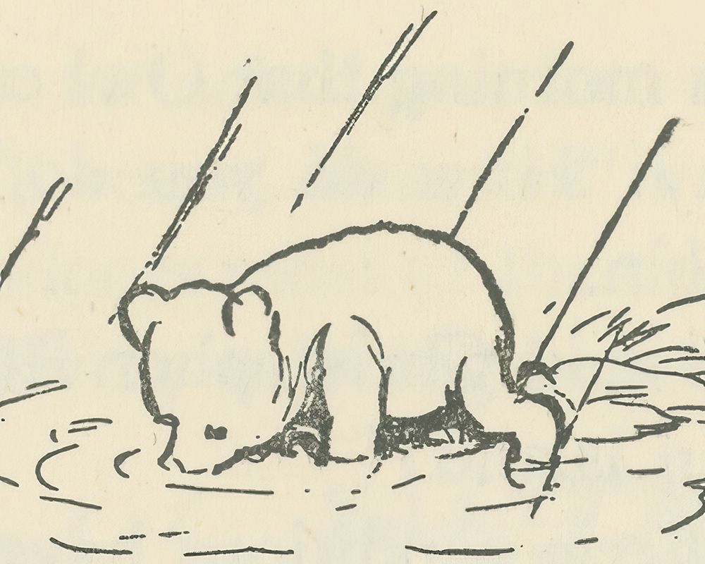 Winnie-the-Pooh 1926 - Here I Am art print by Ernest H Shepard for $57.95 CAD