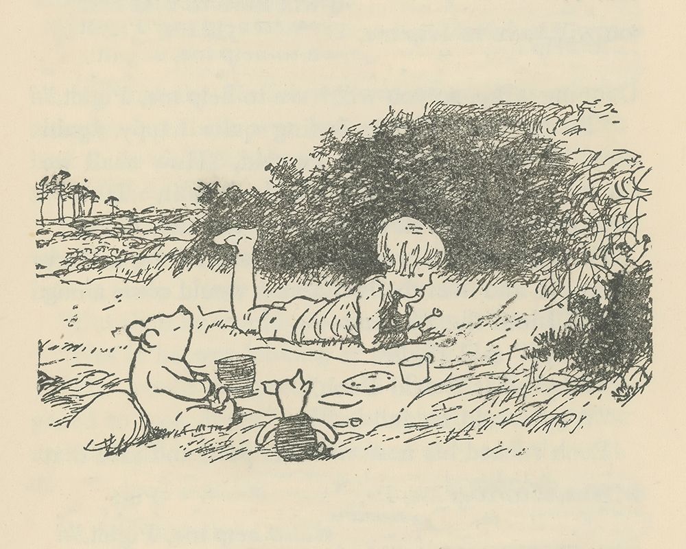 Winnie-the-Pooh 1926 - I Saw a Heffalump Today art print by Ernest H Shepard for $57.95 CAD
