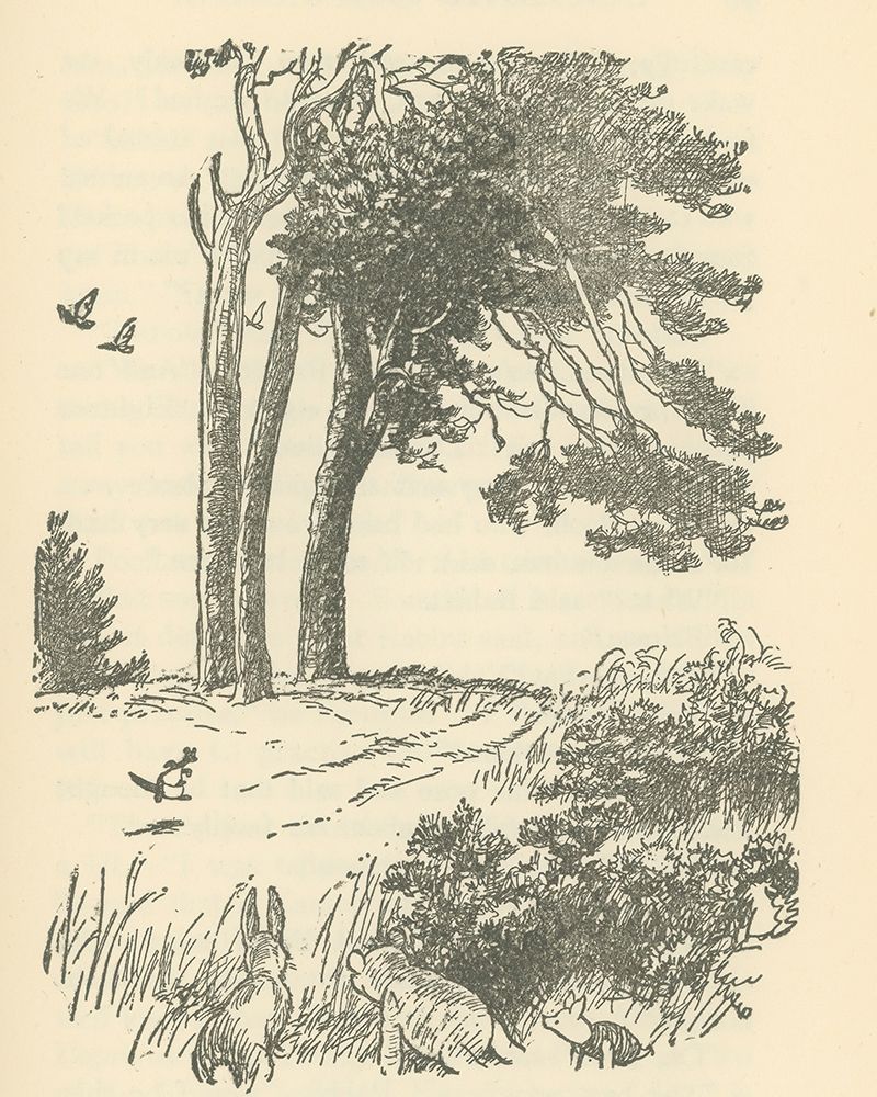 Winnie-the-Pooh 1926 - Kanga and Baby Roo art print by Ernest H Shepard for $57.95 CAD