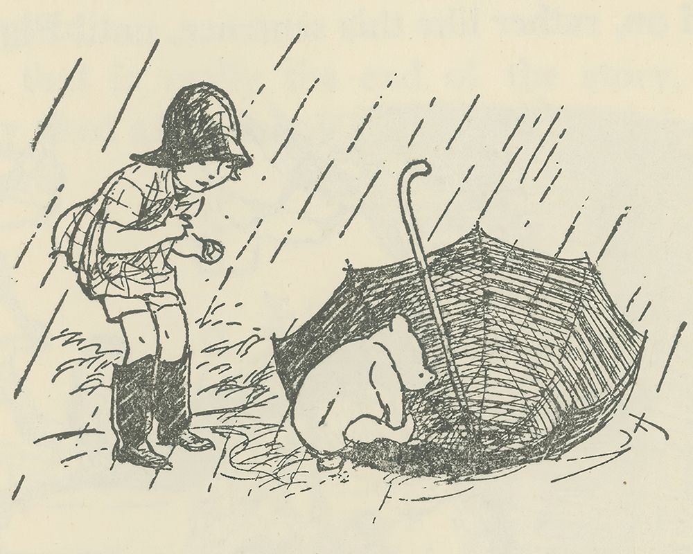 Winnie-the-Pooh 1926 - Pooh Got In art print by Ernest H Shepard for $57.95 CAD