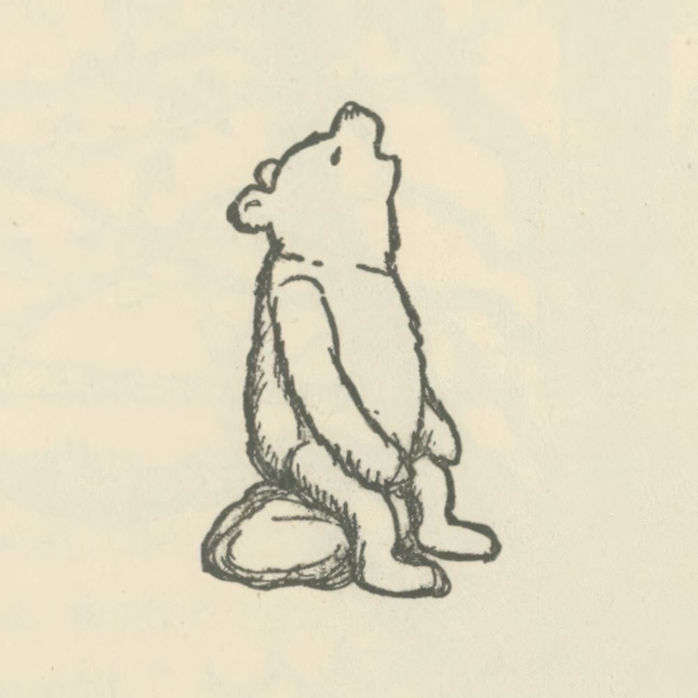 Winnie-the-Pooh 1926 - Pooh Sat Down art print by Ernest H Shepard for $57.95 CAD
