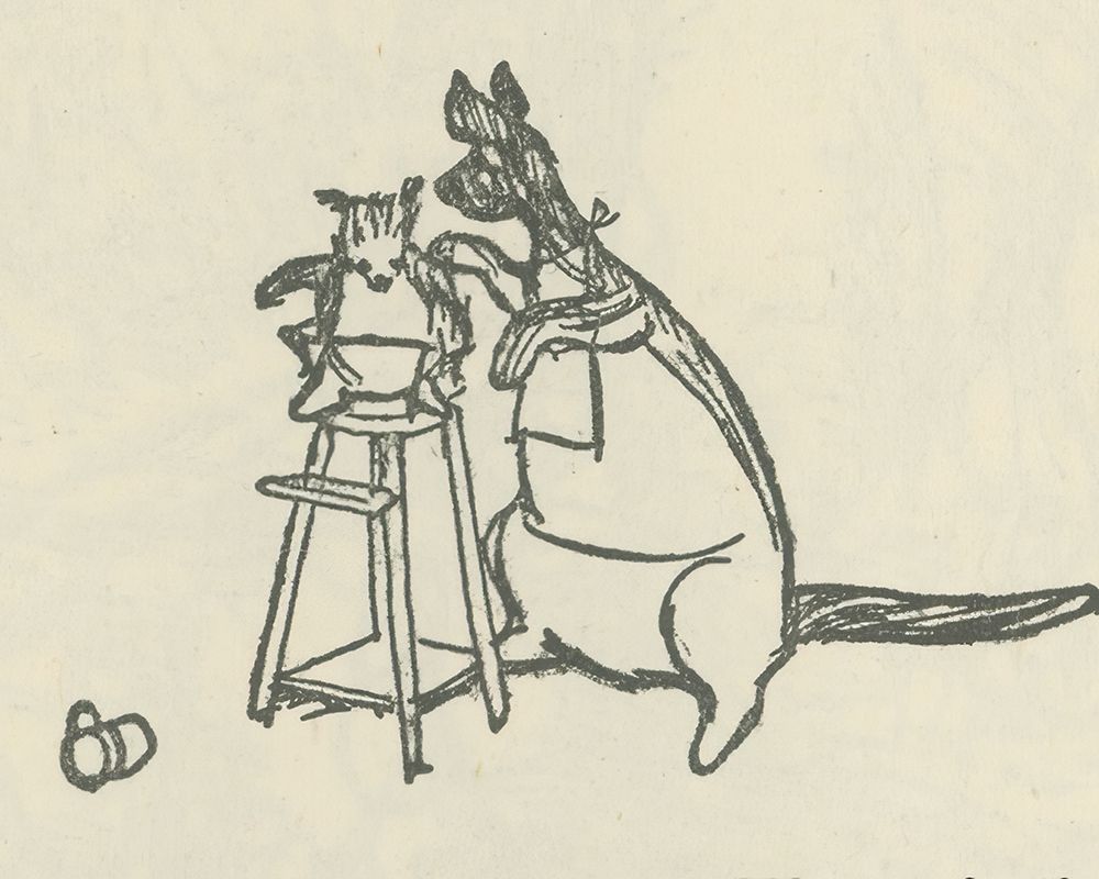 Winnie-the-Pooh 1926 - Roo Had Hiccups art print by Ernest H Shepard for $57.95 CAD