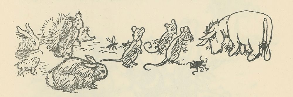 Winnie-the-Pooh 1926 - The Expotition art print by Ernest H Shepard for $57.95 CAD