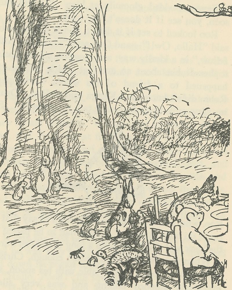 Winnie-the-Pooh 1926 - The Party art print by Ernest H Shepard for $57.95 CAD