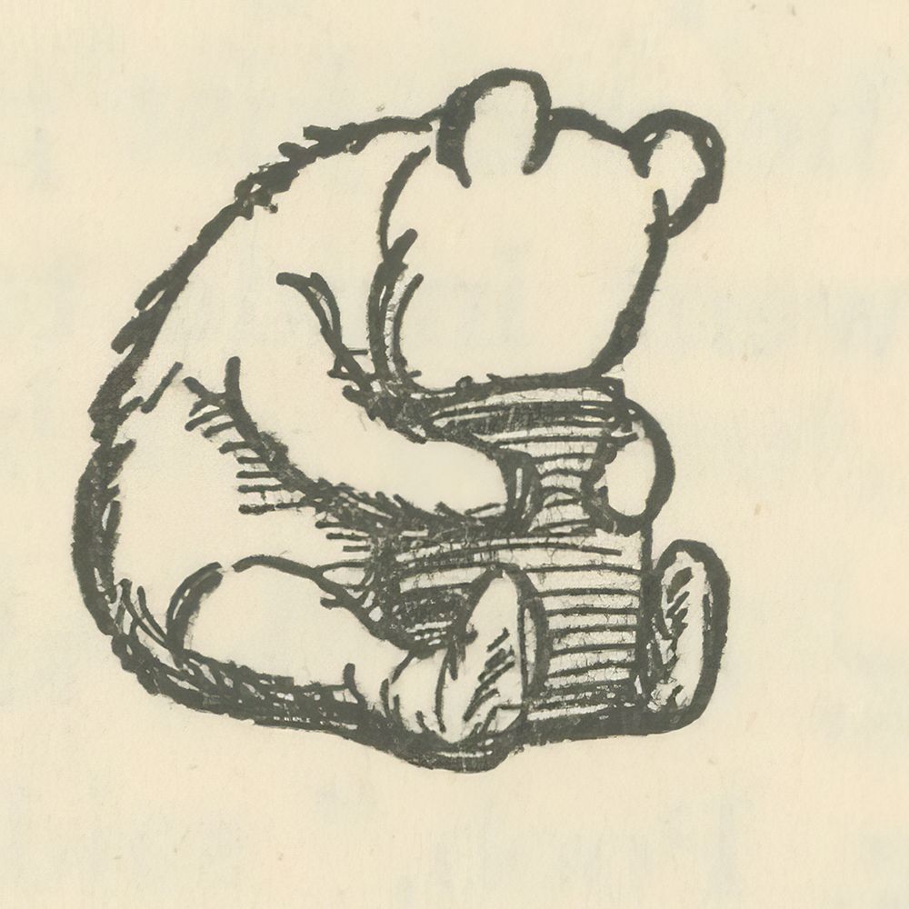 Winnie-the-Pooh 1926 - The Present III art print by Ernest H Shepard for $57.95 CAD