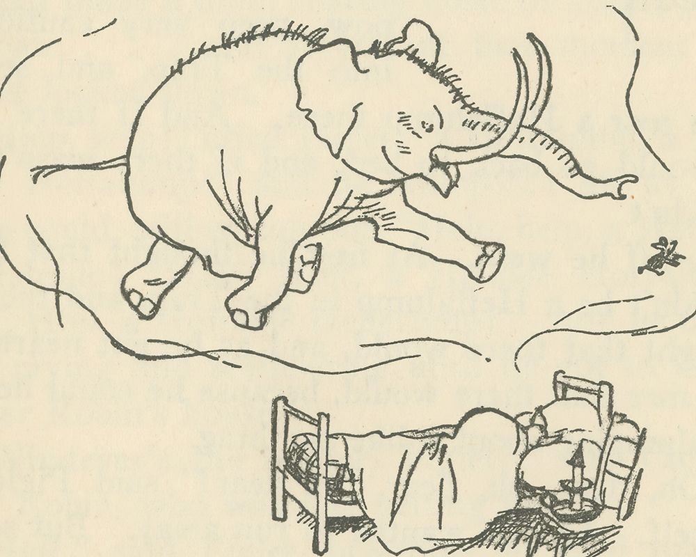 Winnie-the-Pooh 1926 - Were Heffalumps Fond of Pigs art print by Ernest H Shepard for $57.95 CAD