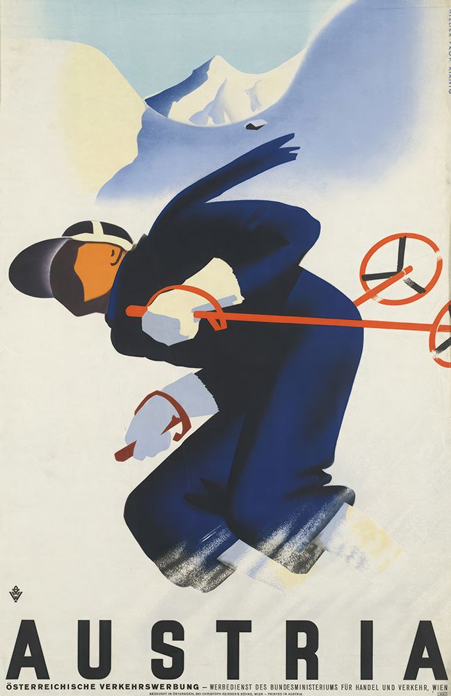 Austria Vintage Ski Travel Poster I art print by Vintage Travel Poster for $57.95 CAD