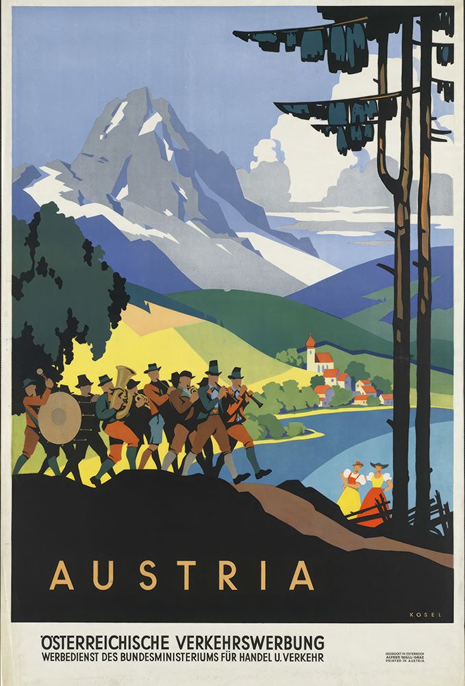 Austria Vintage Travel Poster I art print by Vintage Travel Poster for $57.95 CAD