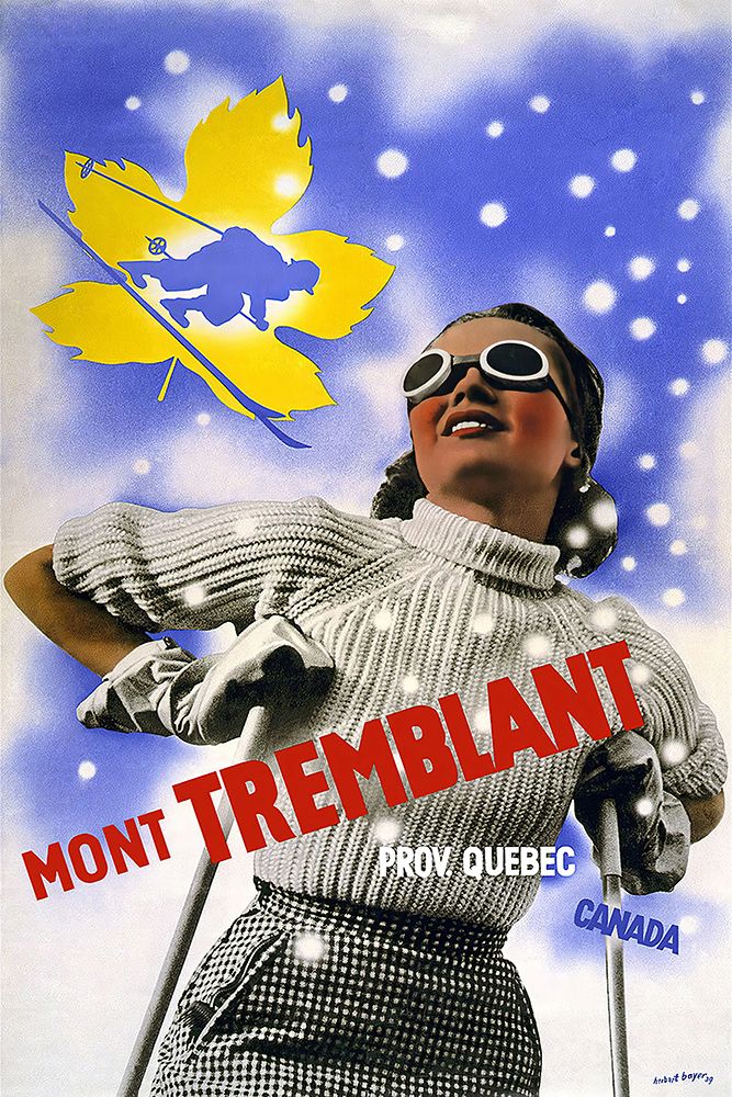 Canada Quebec Vintage Travel Poster art print by Vintage Travel Poster for $57.95 CAD