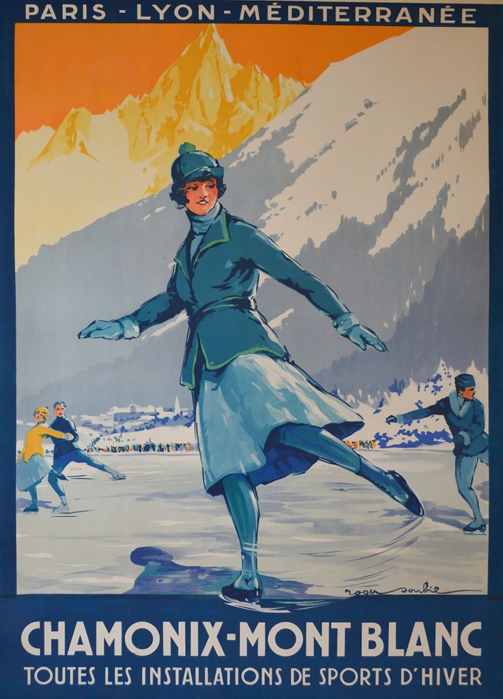 Chamonix Mont Blanc Vintage Travel Poster art print by Vintage Travel Poster for $57.95 CAD