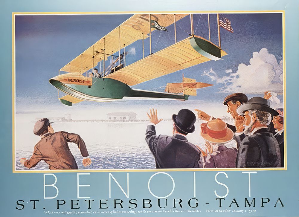 Florida Vintage Air Travel Poster art print by Vintage Travel Poster for $57.95 CAD