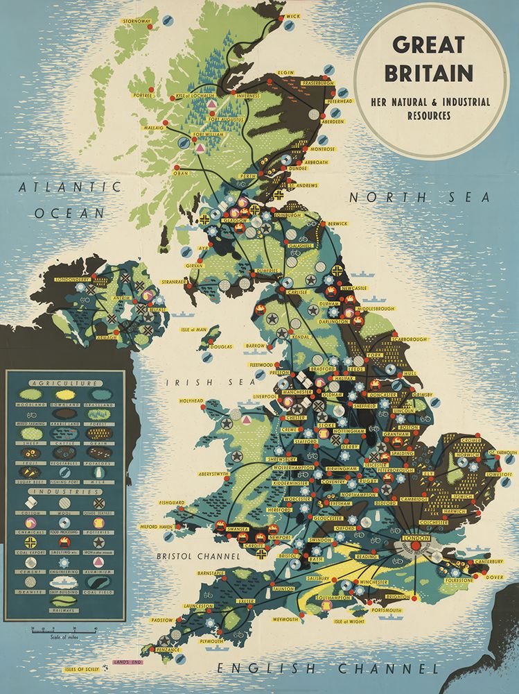 Great Britain Vintage Travel Poster art print by Vintage Travel Poster for $57.95 CAD