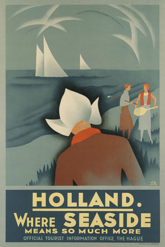 Holland Vintage Travel Poster art print by Vintage Travel Poster for $57.95 CAD