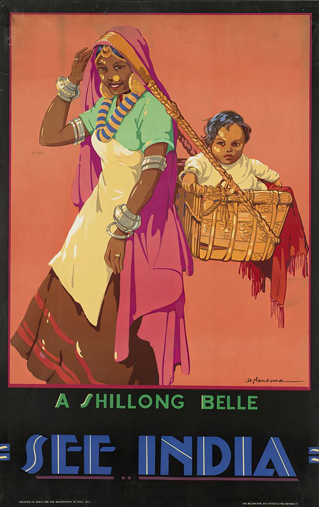 India Shillong Belle Vintage Travel Poster art print by Vintage Travel Poster for $57.95 CAD