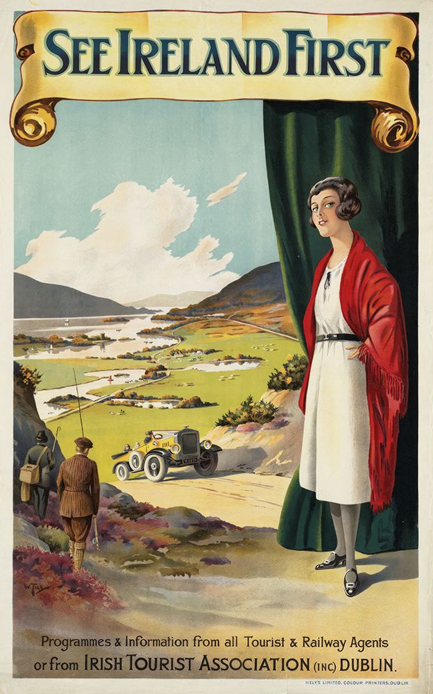 Ireland First Vintage Travel Poster art print by Vintage Travel Poster for $57.95 CAD