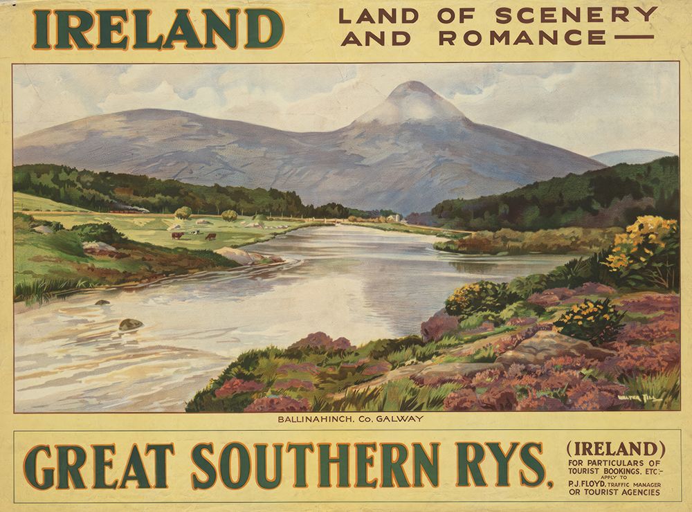 Ireland Vintage GSR Railway Travel Poster art print by Vintage Travel Poster for $57.95 CAD