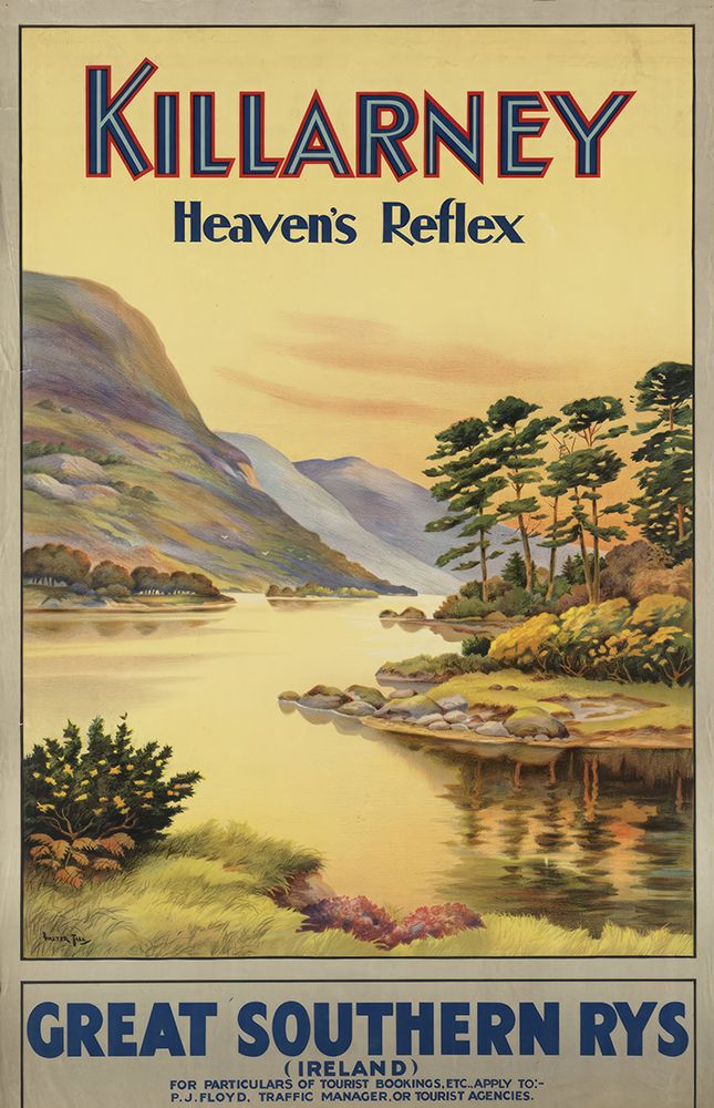 Ireland Vintage Railway Travel Poster art print by Vintage Travel Poster for $57.95 CAD