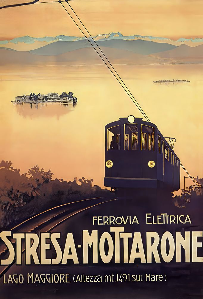 Italy Lago Maggiore Vintage Travel Poster art print by Vintage Travel Poster for $57.95 CAD