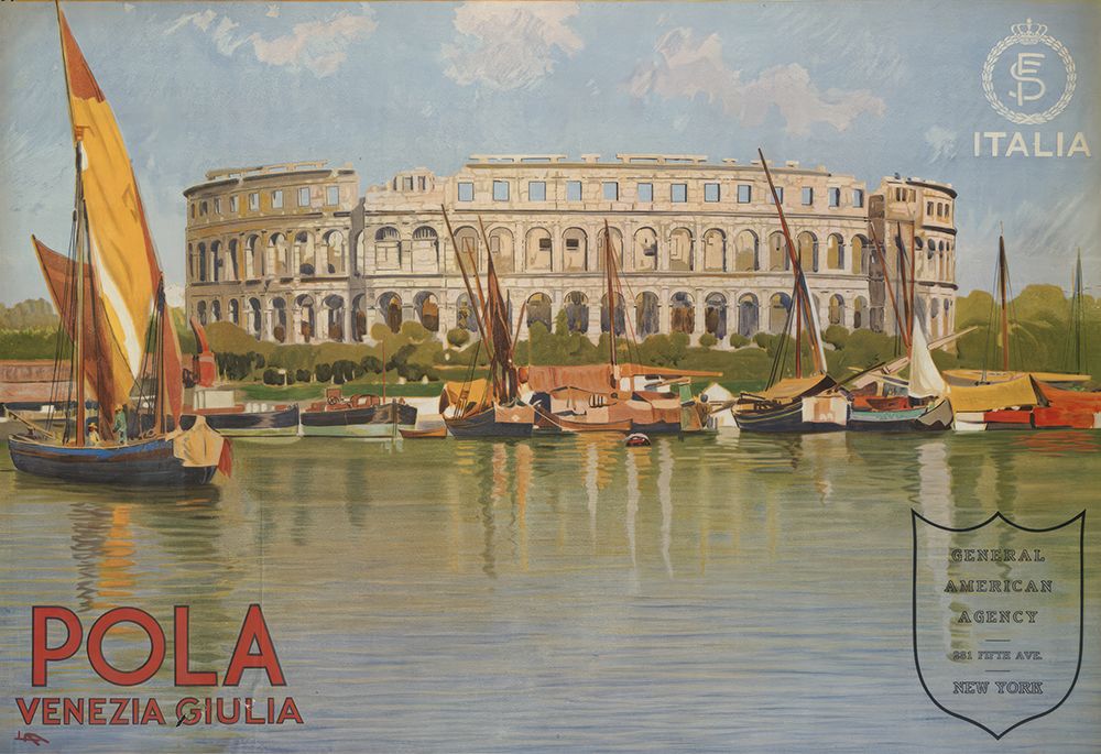 Italy Venice Pola Vintage Travel Poster art print by Vintage Travel Poster for $57.95 CAD