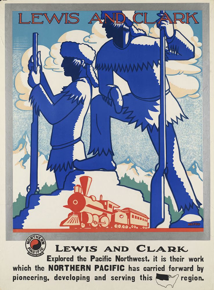 Lewis and Clark Vintage Rail Travel Poster art print by Vintage Travel Poster for $57.95 CAD