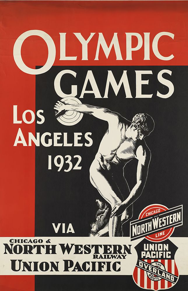 Los Angeles Sports Travel Poster 1932 art print by Vintage Travel Poster for $57.95 CAD