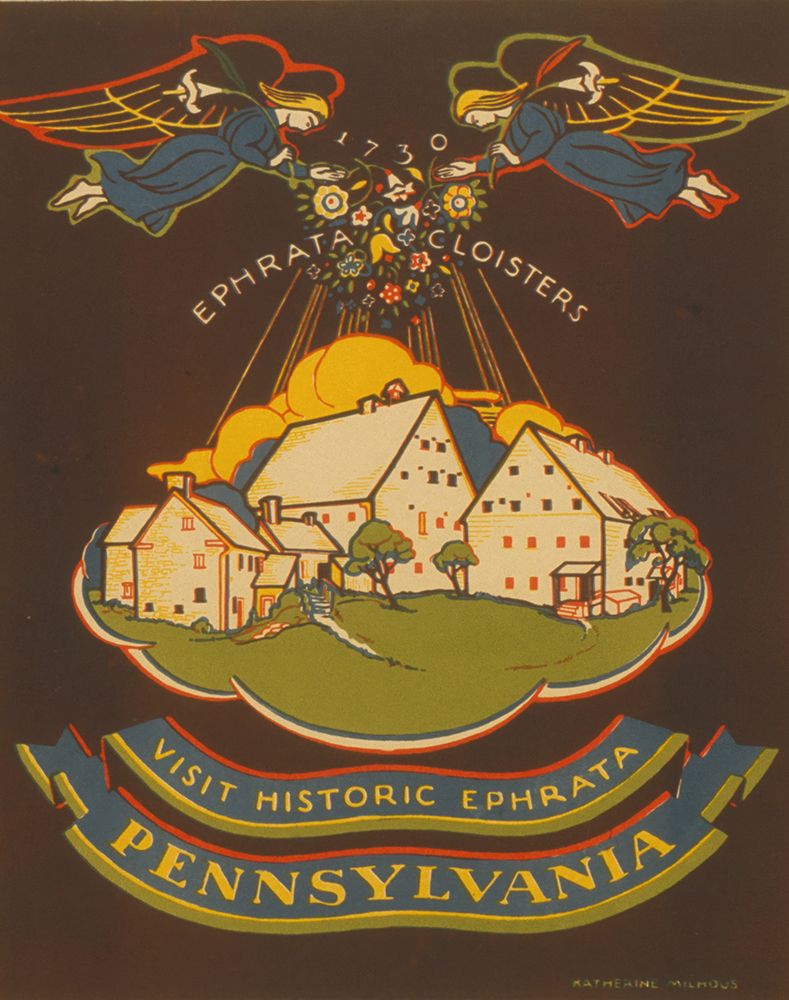 Pennsylvania Ephrata Vintage Travel Poster art print by Vintage Travel Poster for $57.95 CAD