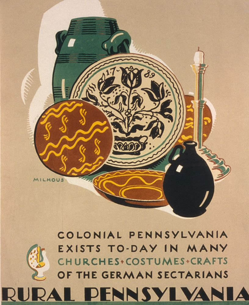Pennsylvania Rural Vintage Travel Poster II art print by Vintage Travel Poster for $57.95 CAD