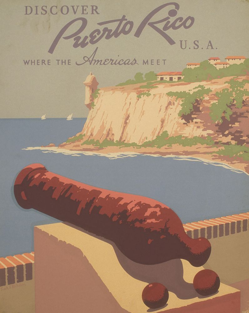 Puerto Rico Vintage Travel Poster art print by Vintage Travel Poster for $57.95 CAD