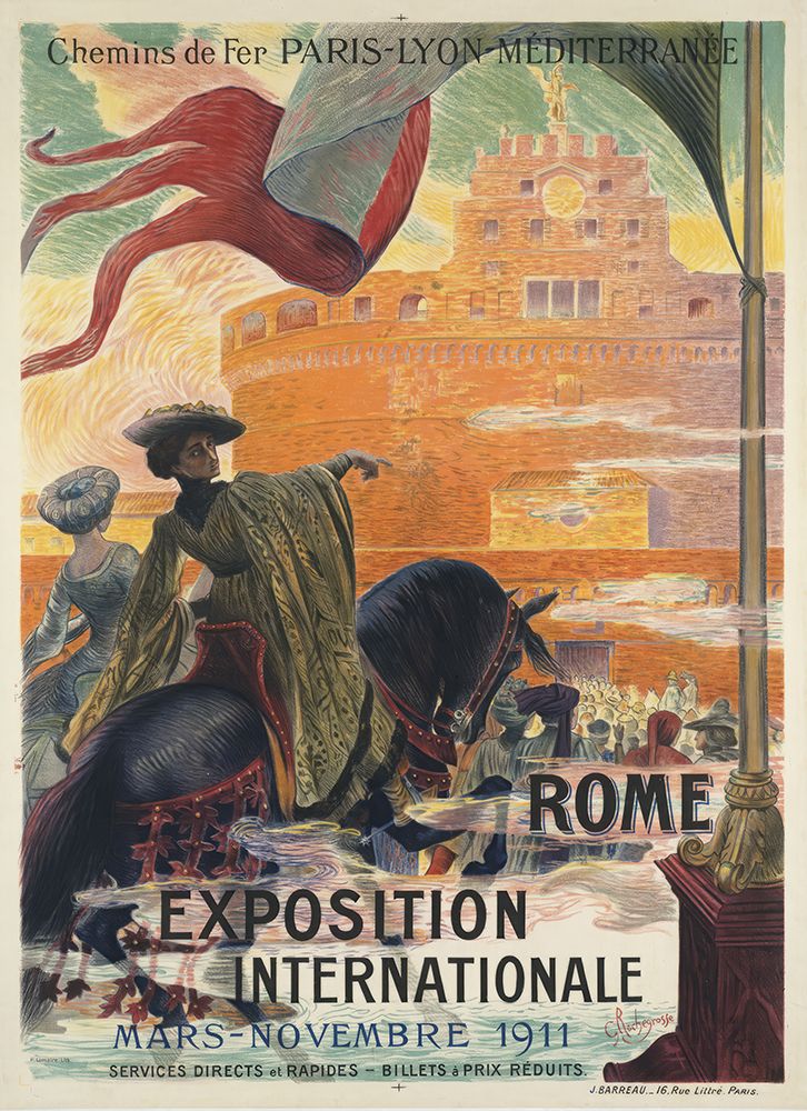 Rome Exposition Vintage Poster 1911 art print by Vintage Travel Poster for $57.95 CAD