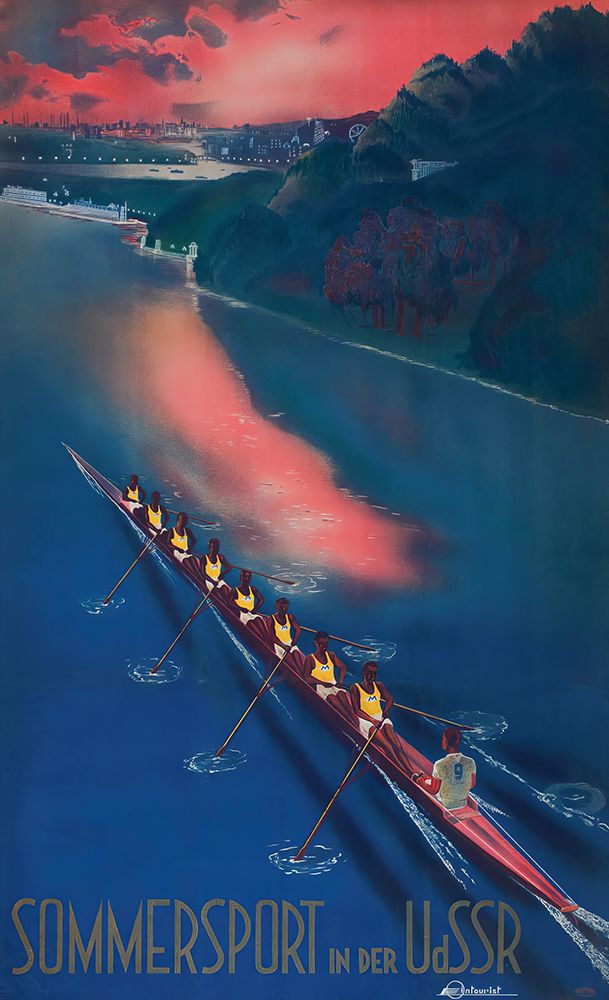 Russia USSR Summersport Vintage Travel Poster art print by Vintage Travel Poster for $57.95 CAD