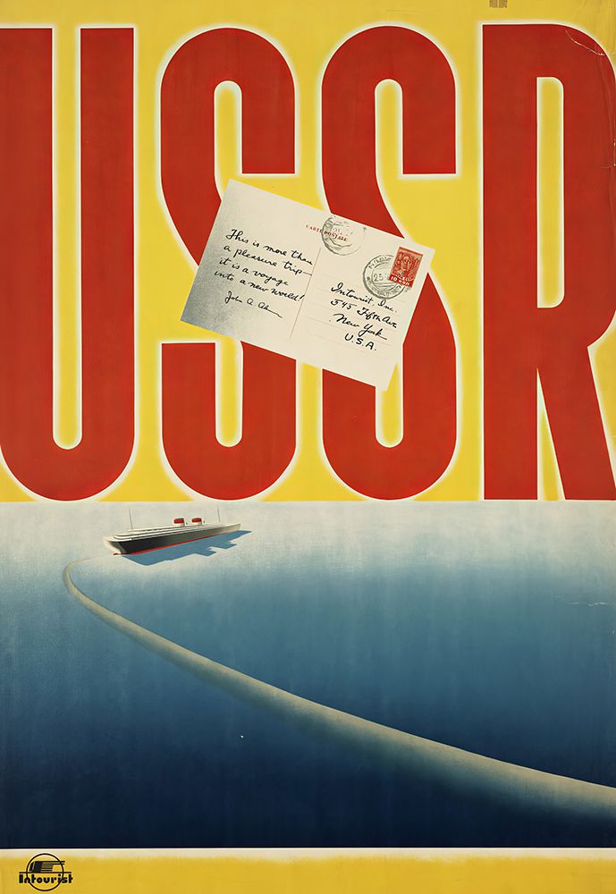 Russia USSR Vintage Travel Poster art print by Vintage Travel Poster for $57.95 CAD