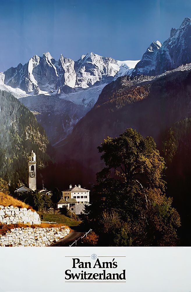 Switzerland Vintage Air Travel Poster art print by Vintage Travel Poster for $57.95 CAD
