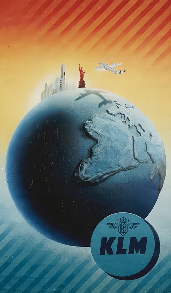 The World Vintage Air Travel Advertising Poster art print by Vintage Travel Poster for $57.95 CAD