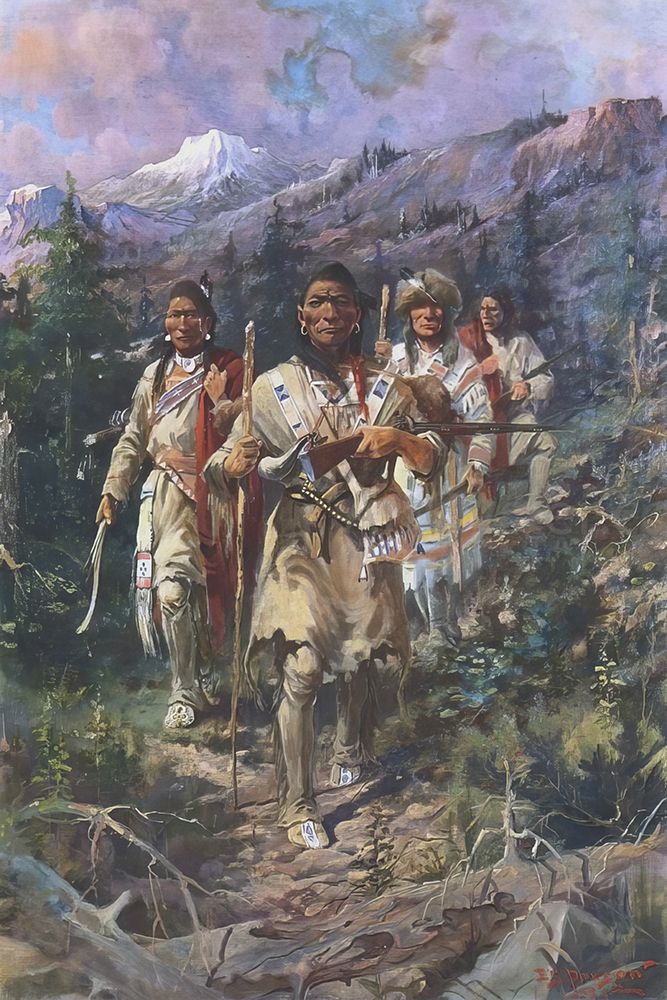 After the Whitemans Book 1912 art print by Edgar Samuel Paxson for $57.95 CAD