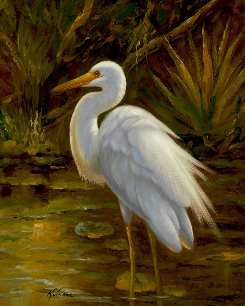 Tropical Egret II art print by Kilian for $57.95 CAD