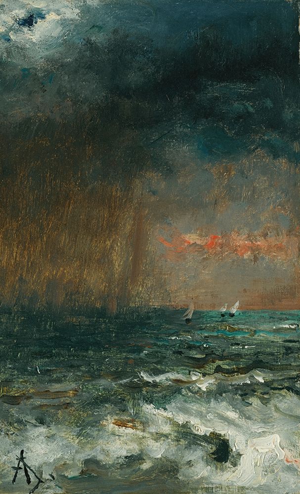 A Storm At Sea art print by Alfred Stevens for $57.95 CAD