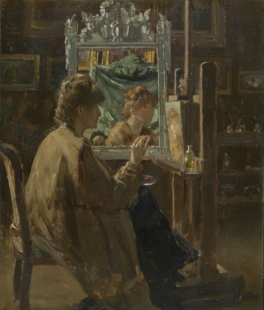Artist in her studio art print by Alfred Stevens for $57.95 CAD