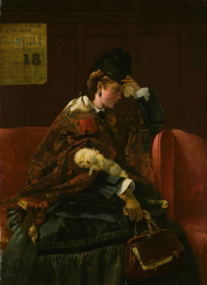 At the Railway Station 1874 art print by Alfred Stevens for $57.95 CAD