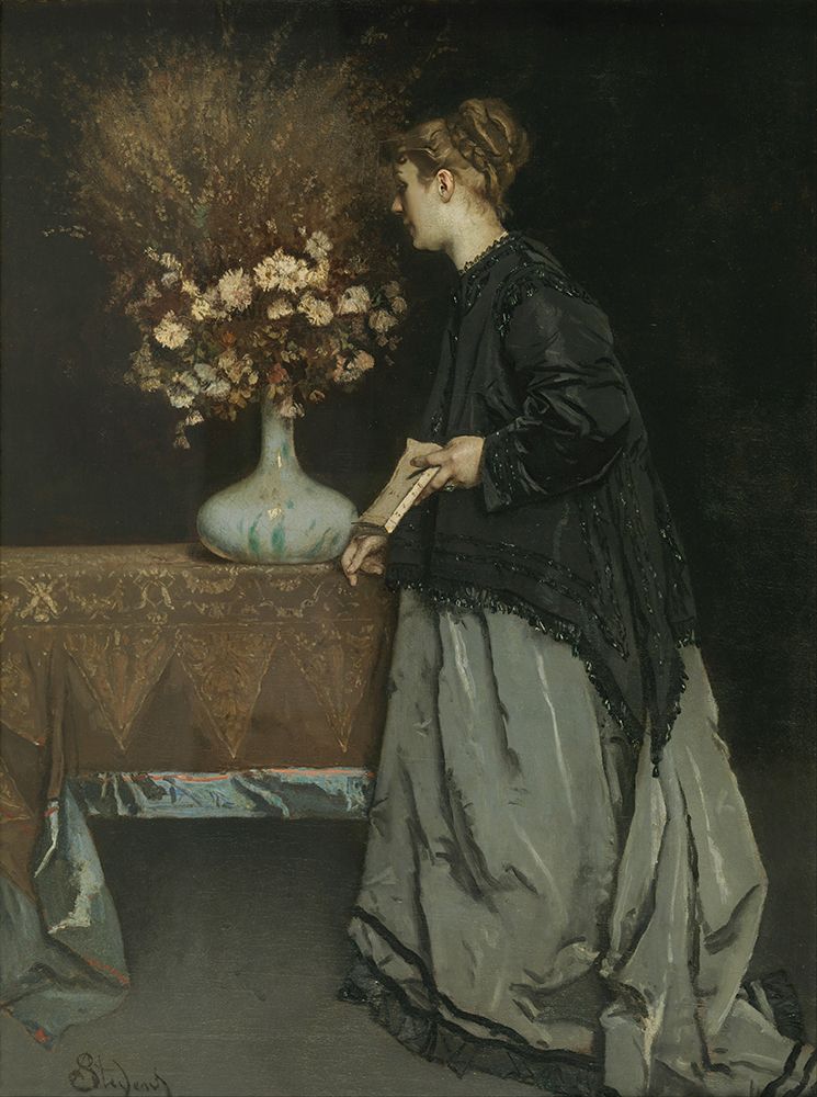 Autumn Flowers 1867 art print by Alfred Stevens for $57.95 CAD
