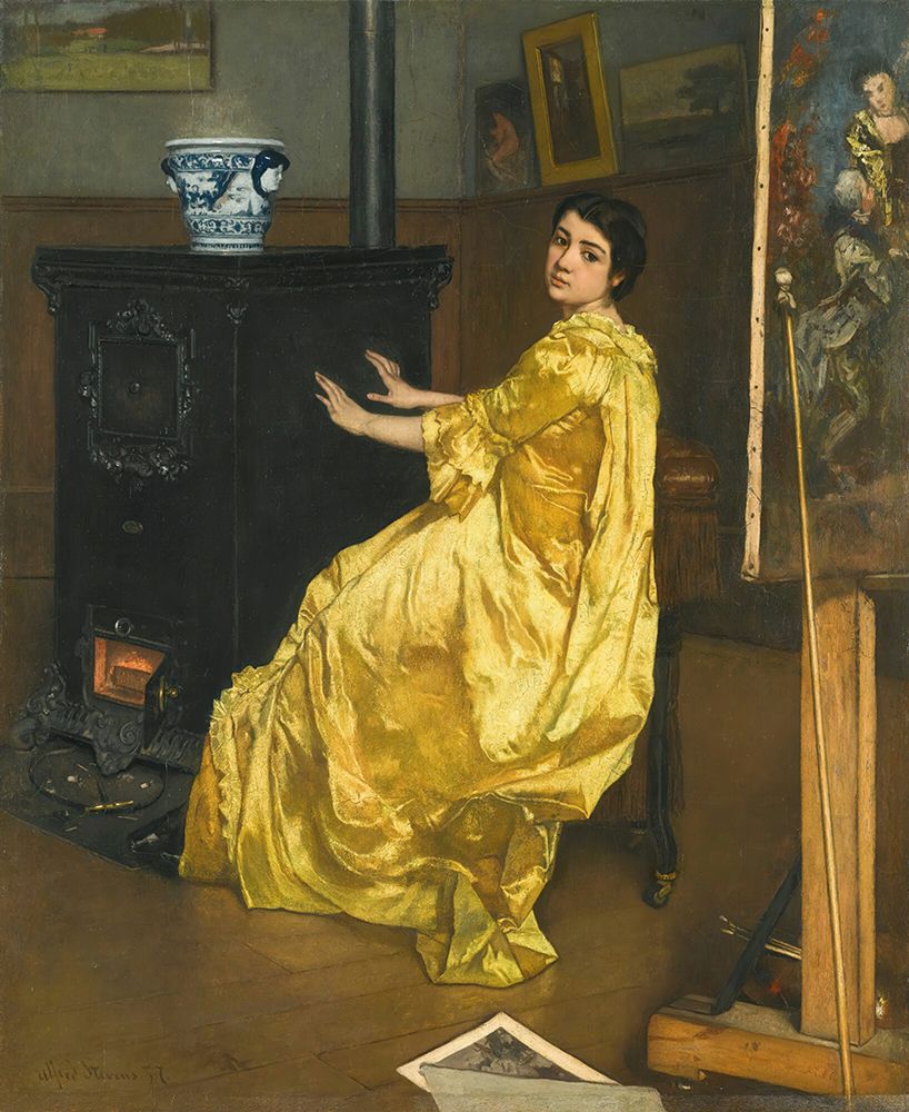 In the workshop, the model at rest 1857 art print by Alfred Stevens for $57.95 CAD