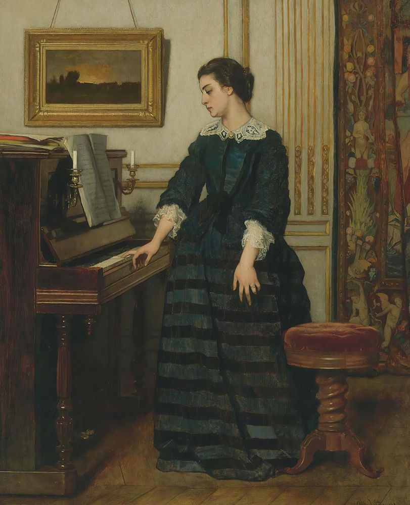 The absence art print by Alfred Stevens for $57.95 CAD
